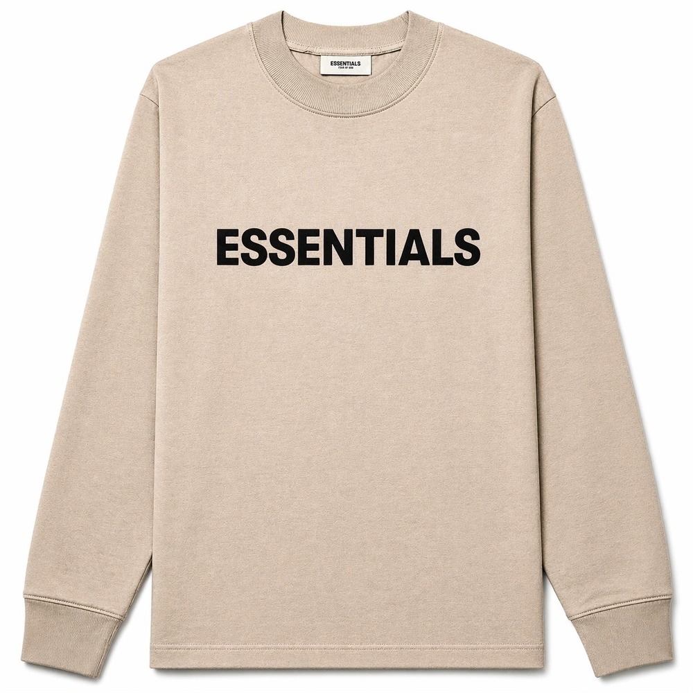 Essentials Long Sleeve T-Shirt Crew Neck Mens Minimalist Sz XL Gorpcore Designer